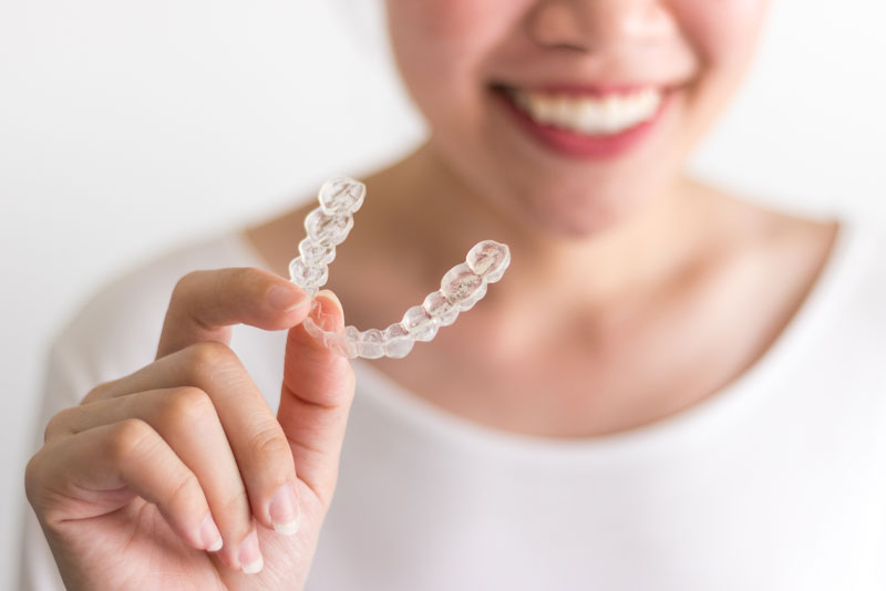 invisalign patient smiling